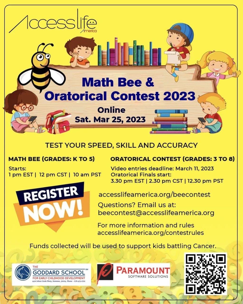 Math Bee and Oratorical Contest 2023 (Online) 